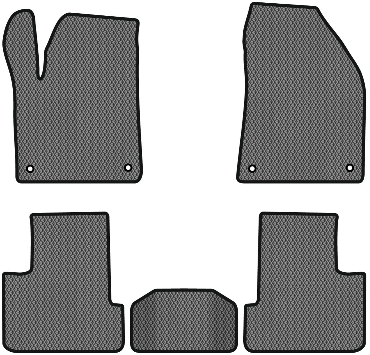 EVA коврики в салон авто EVAtech для Cherokee (KL) Jeep 2014 5 поколение SUV USA JP1485CV5TL4RGB - Фото 1