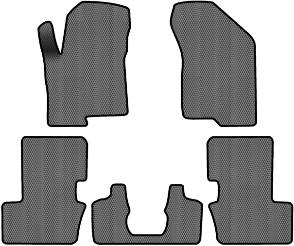 EVA коврики в салон авто EVAtech для Compass Restyling Jeep 2011-2016 1 поколение SUV USA JP1781CV5RGB - Фото 1