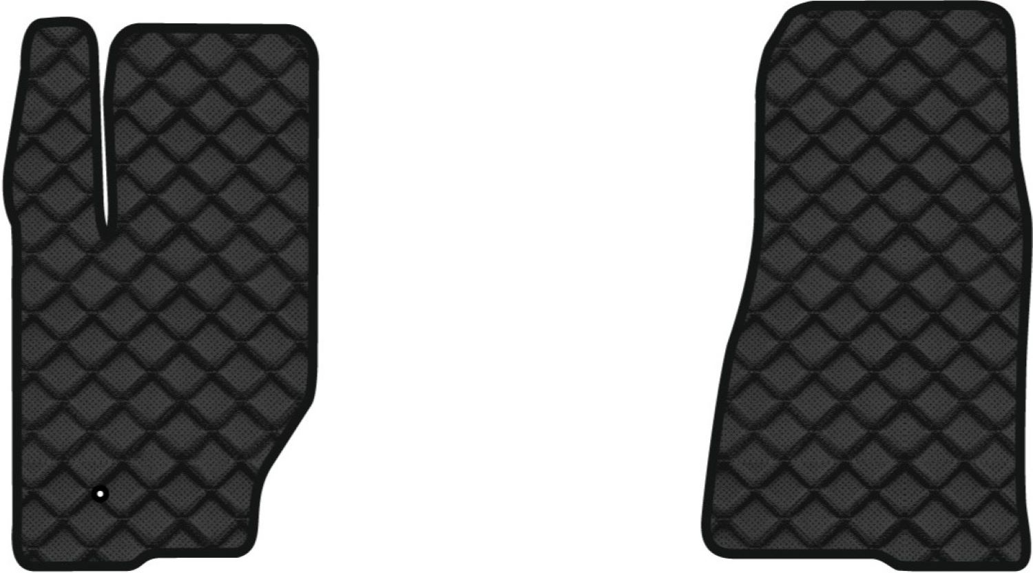 Коврики из экокожи в салон авто передние EVAtech ECO для Grand Cherokee (WK) Jeep 2005-2010 3 поколение SUV EU (JP21689A2LA1BBB) - Фото 1