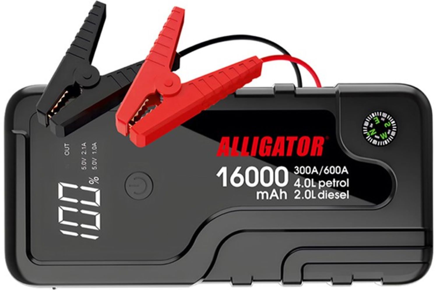 Пускозарядное устройство ALLIGATOR 16000mAh 300A/600A (JS841) - Фото 1
