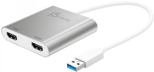 Купити Адаптер Mini Display Port-HDMI J5create USB-A на 2 HDMI (JUA365-N) - Фото 1 Адаптер Mini Display Port-HDMI J5create USB-A на 2 HDMI (JUA365-N) - Фото 1