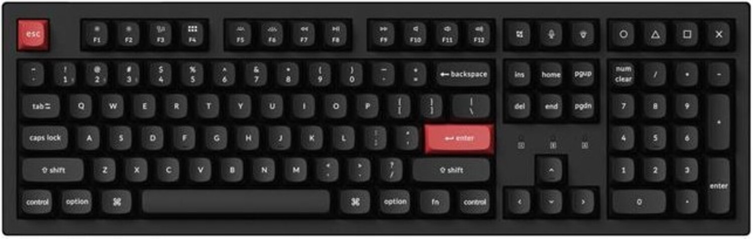 Клавиатура беспроводная Keychron K10 PRO 100Key, K pro Brown, WL/BT/USB-A, QMK, EN/UKR, White Led, Black (K10P-A3-UA) - Фото 1