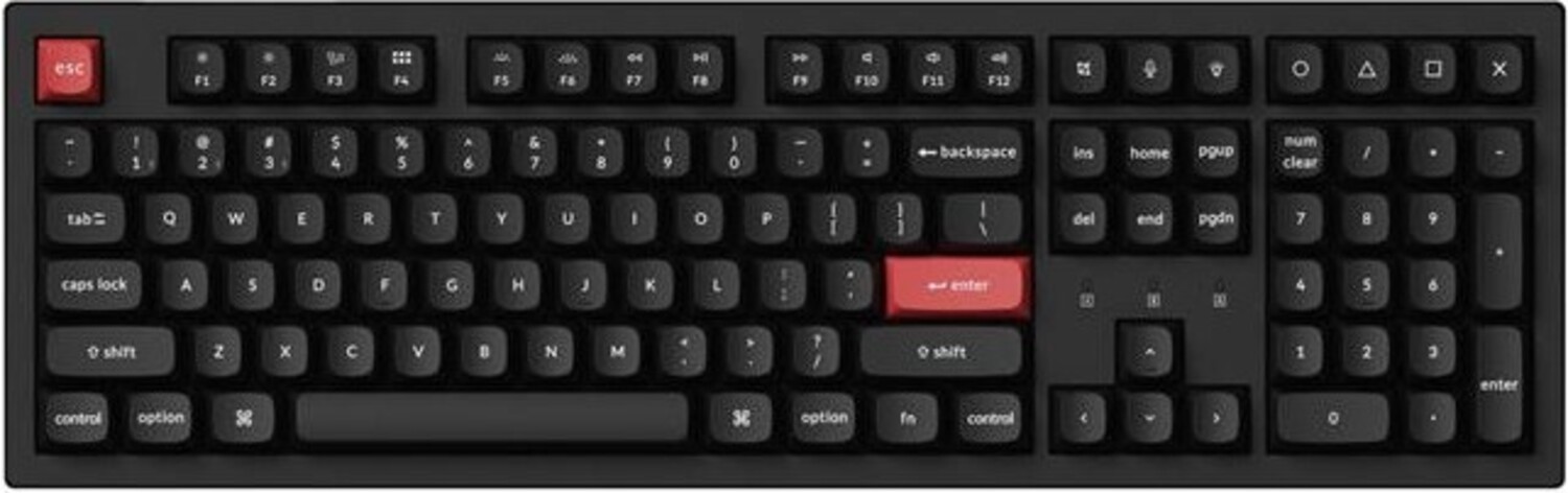 Клавиатура беспроводная Keychron K10 PRO 100Key, K pro Brown, WL/BT/USB-A, QMK, EN/UKR, RGB, Black (K10P-B3-UA) - Фото 1