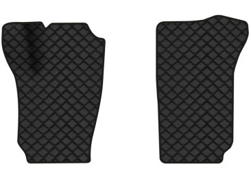 Килимки з екошкіри в салон авто передні EVAtech для Fabia (6Y) Skoda 1999-2007 1 покоління Combi EU (SK1629AD2BBB) - Фото 1