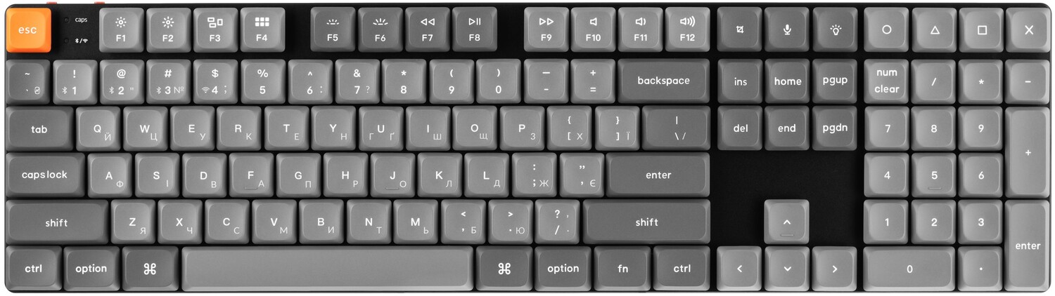 Клавиатура беспроводная Keychron K5 Max 104Key Gateron MX 2.0 Brown WL/BT/USB-A (K5M-A3-UA) - Фото 1