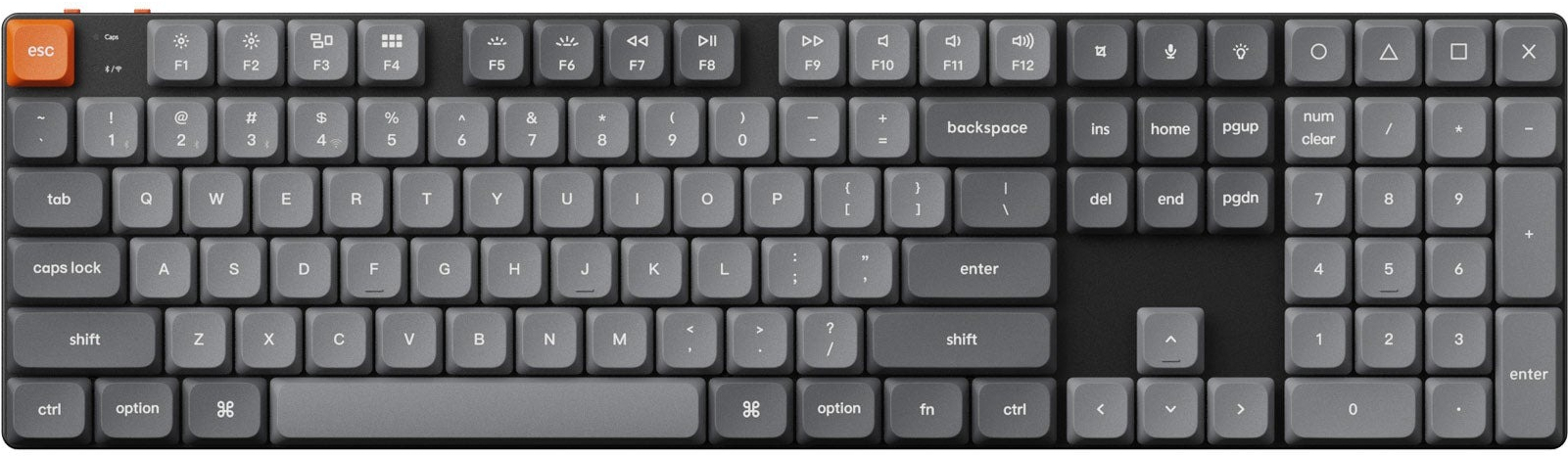 Клавиатура беспроводная Keychron K5 Max 104Key Gateron MX 2.0 Red WL/BT/USB-A (K5M-H1-UA) - Фото 1