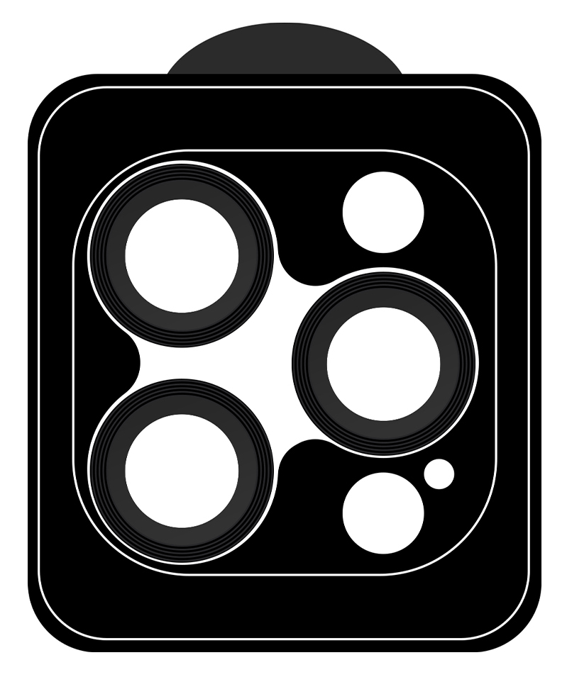 Защитное стекло для смартфона Armorstandart для камеры Pro for Apple iPhone 13 Pro / 13 Pro Max Black (ARM68068) - Фото 1
