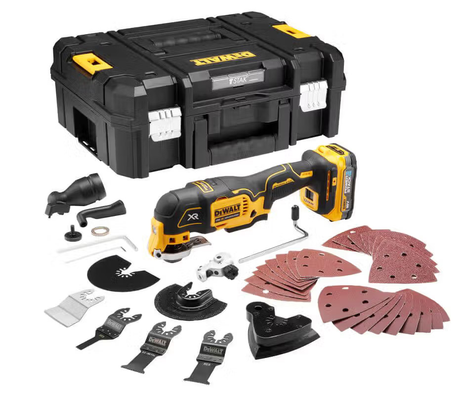 Багатофоункціональний інструмент DeWALT XR Li-Ion 18 В PowerStack (DCS356E1T) - Фото 1