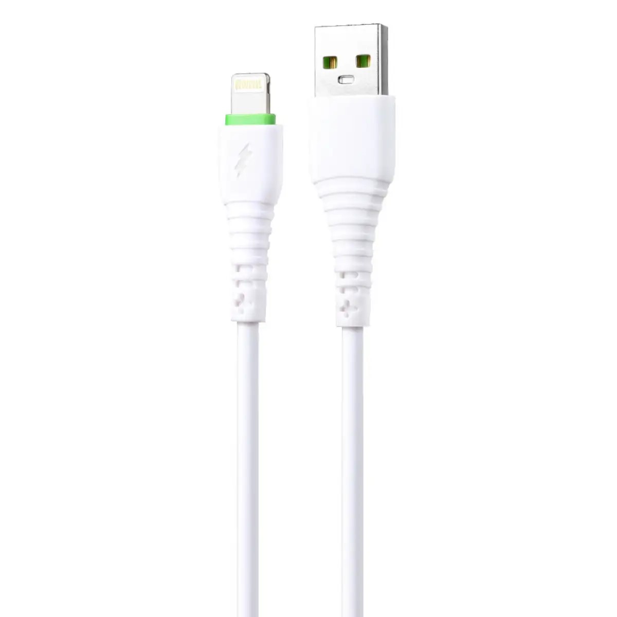 Кабель синхронизации данных Grunhelm Lightning USB 1 м (GMC-01LW) - Фото 1