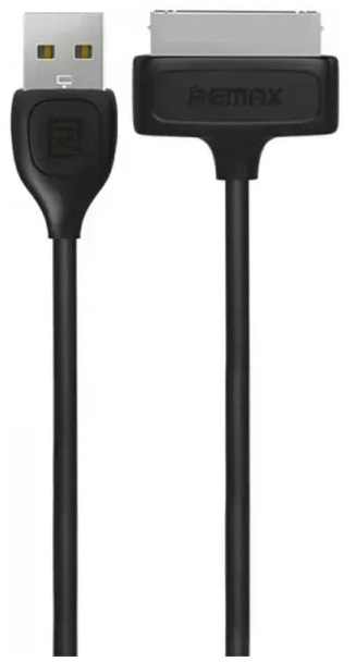 Кабель синхронизации данных Remax RC-006i4 Light iPhone 4/4s USB - 30-pin (M/M) 1 м Black (2001001750114) - Фото 1