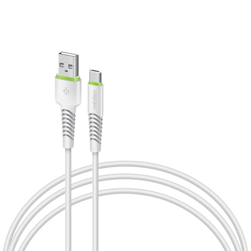 Кабель синхронизации данных Intaleo CBFLEXT1 USB-USB Type-C 1.2м White (1283126568534) - Фото 1