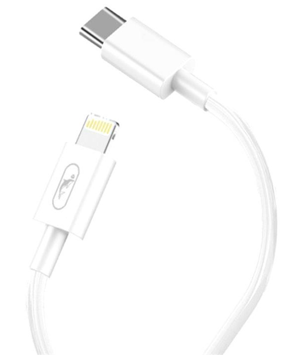 Кабель синхронизации данных SkyDolphin S57L PD 18W USB Type C - Lightning 1m White (USB-000545) - Фото 1