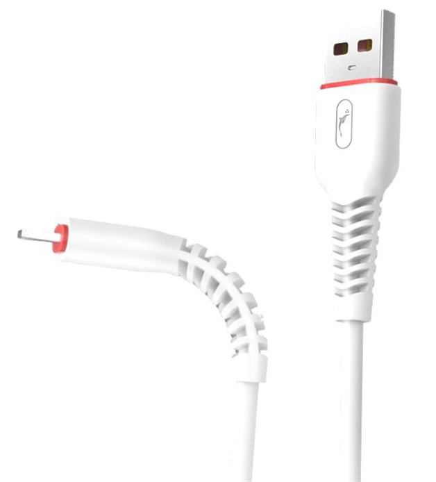 Кабель синхронизации данных SkyDolphin S54T Soft USB - Type-C 1m White (USB-000431) - Фото 1