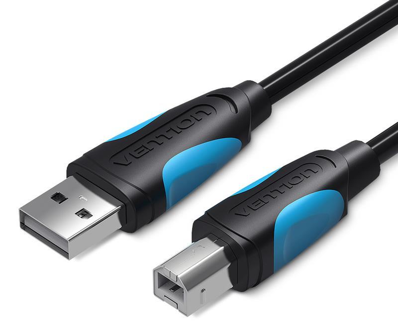 Кабель USB type A - USB type B Vention USB A Male - B Male Print 5m (VAS-A16-B500) - Фото 1