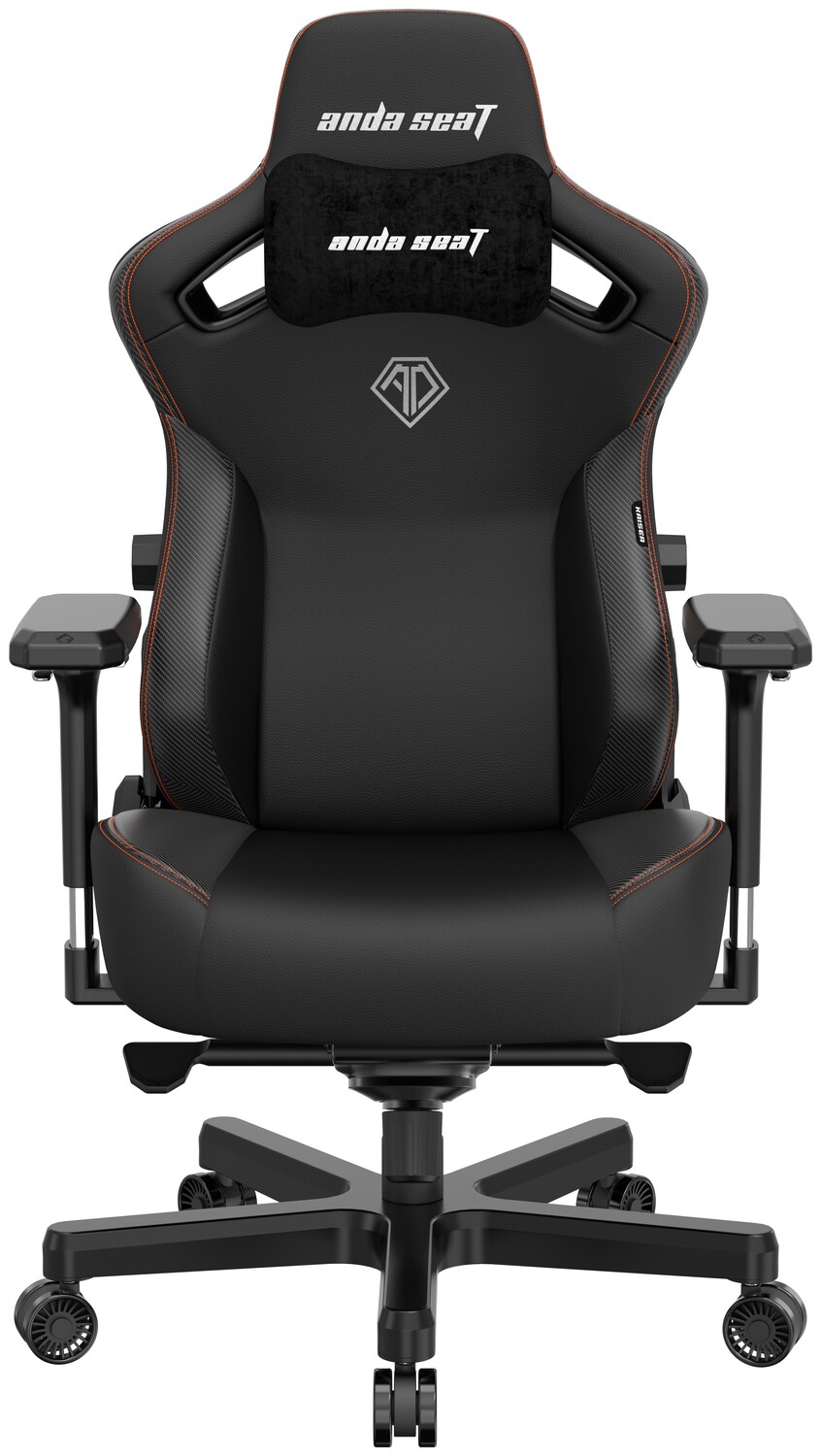 Кресло для геймеров Anda Seat Kaiser 3 Size L Black (AD12YDC-L-01-B-PV/C) - Фото 1