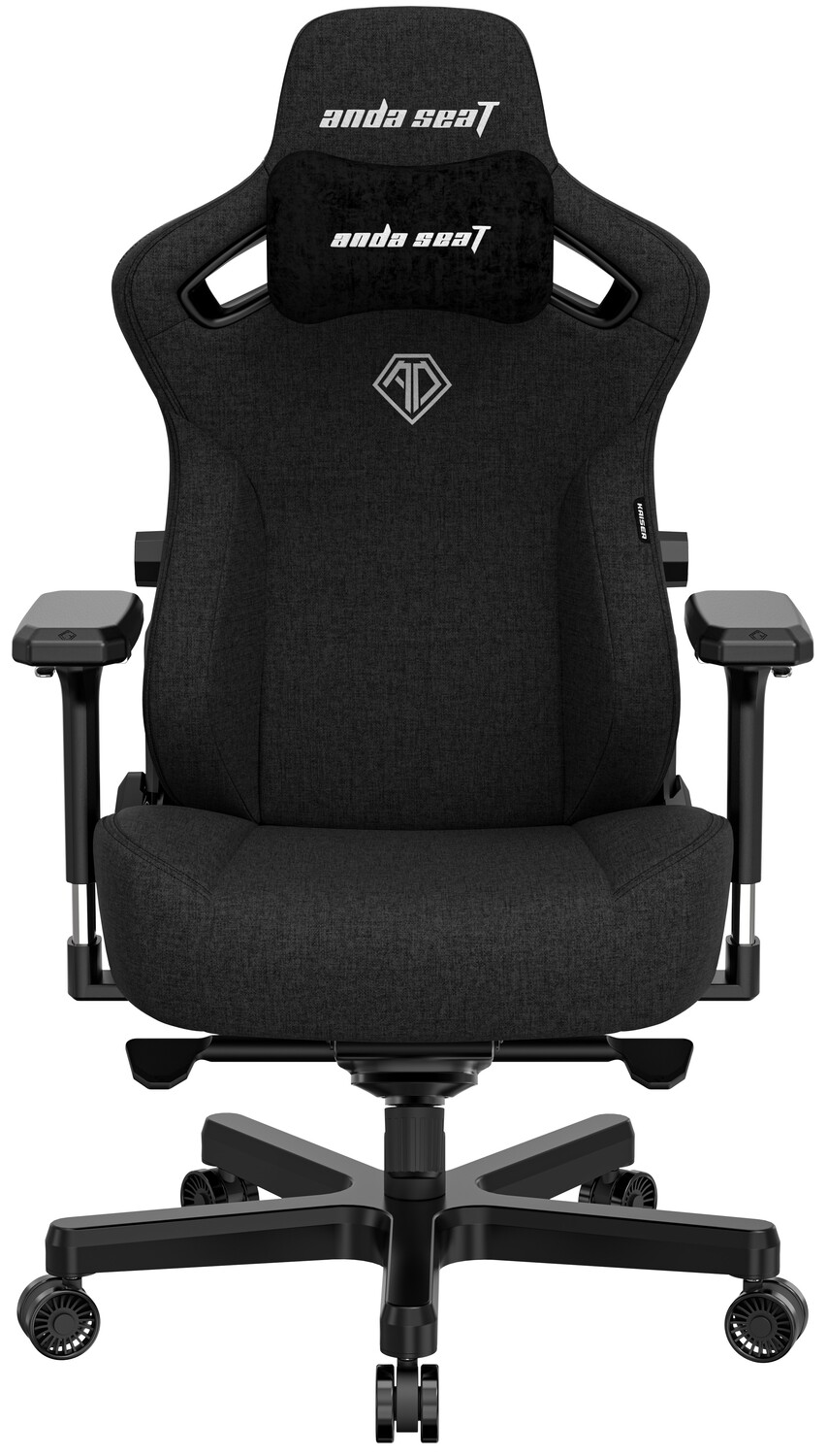 Кресло для геймеров Anda Seat Kaiser 3 Size XL Black  (AD12YDC-XL-01-B-CF) - Фото 1