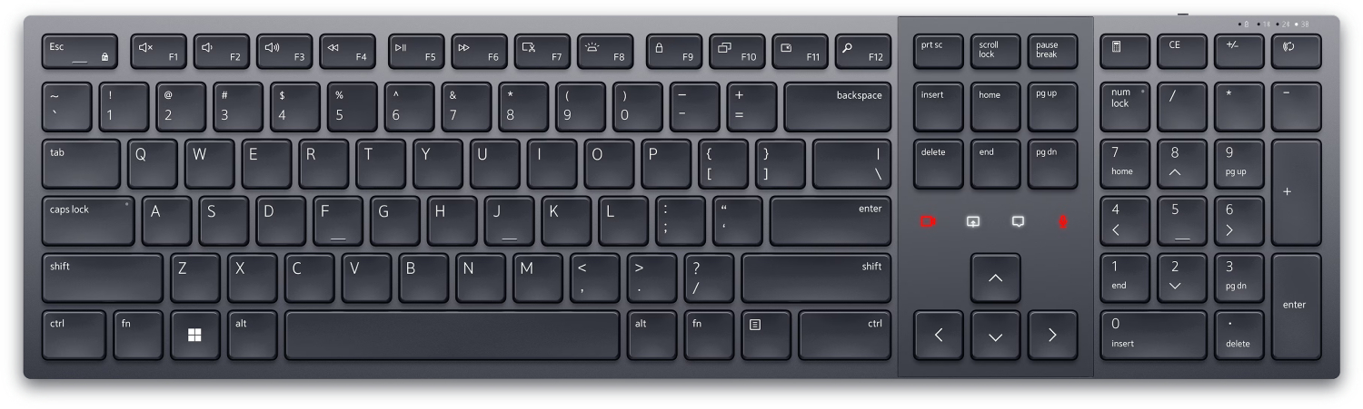 Клавиатура беспроводная Dell Premier Collaboration Keyboard KB900 US International QWERTY (580-BBDH) - Фото 1