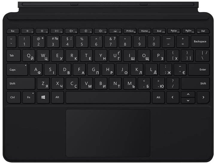 Клавиатура беспроводная Microsoft для Surface Go 4 Type Cover, UKR/ENG Black (KCN-00023) - Фото 1