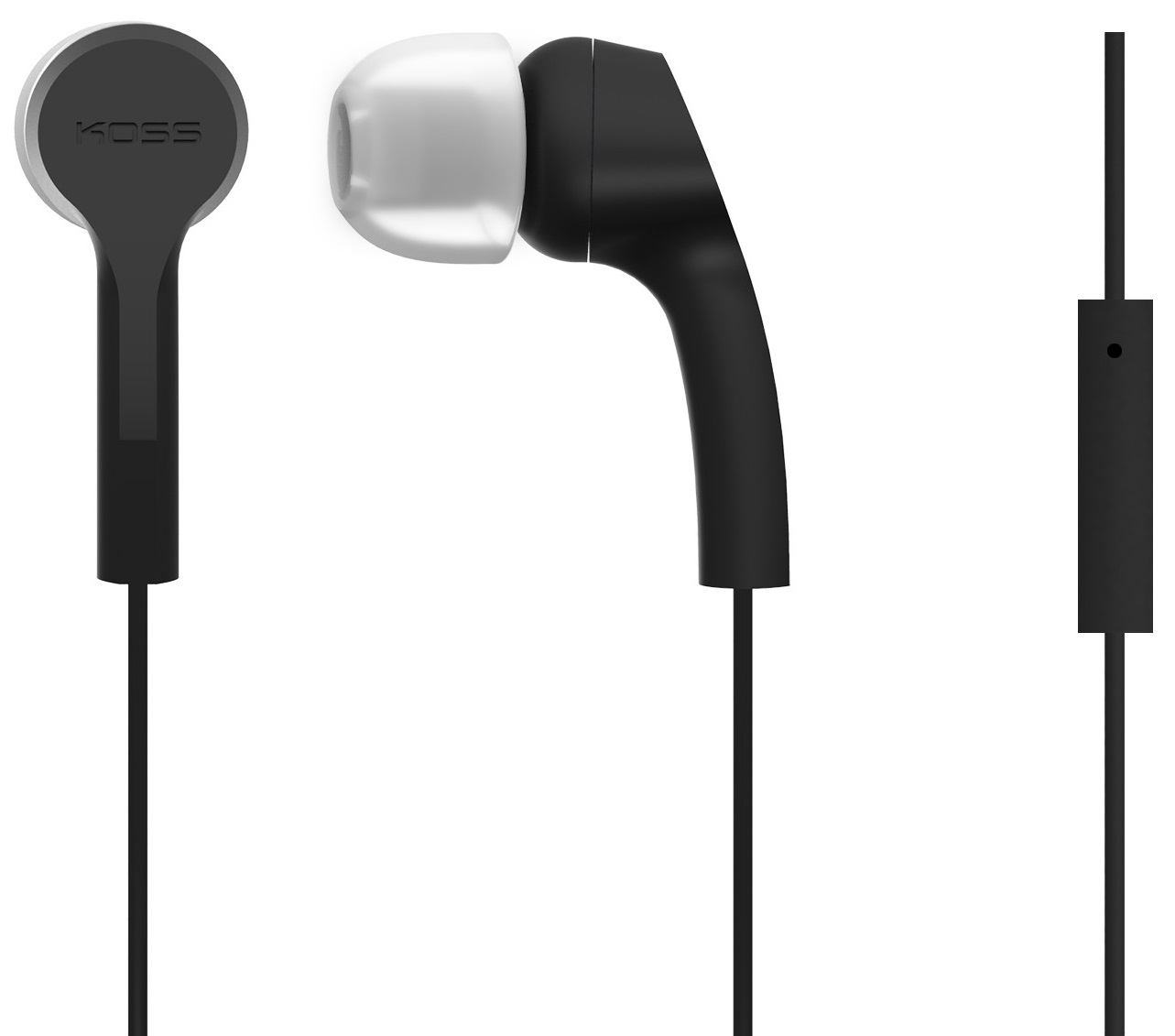 Навушники вкладиші дротові Koss KEB9iK Mic Black - Фото 1