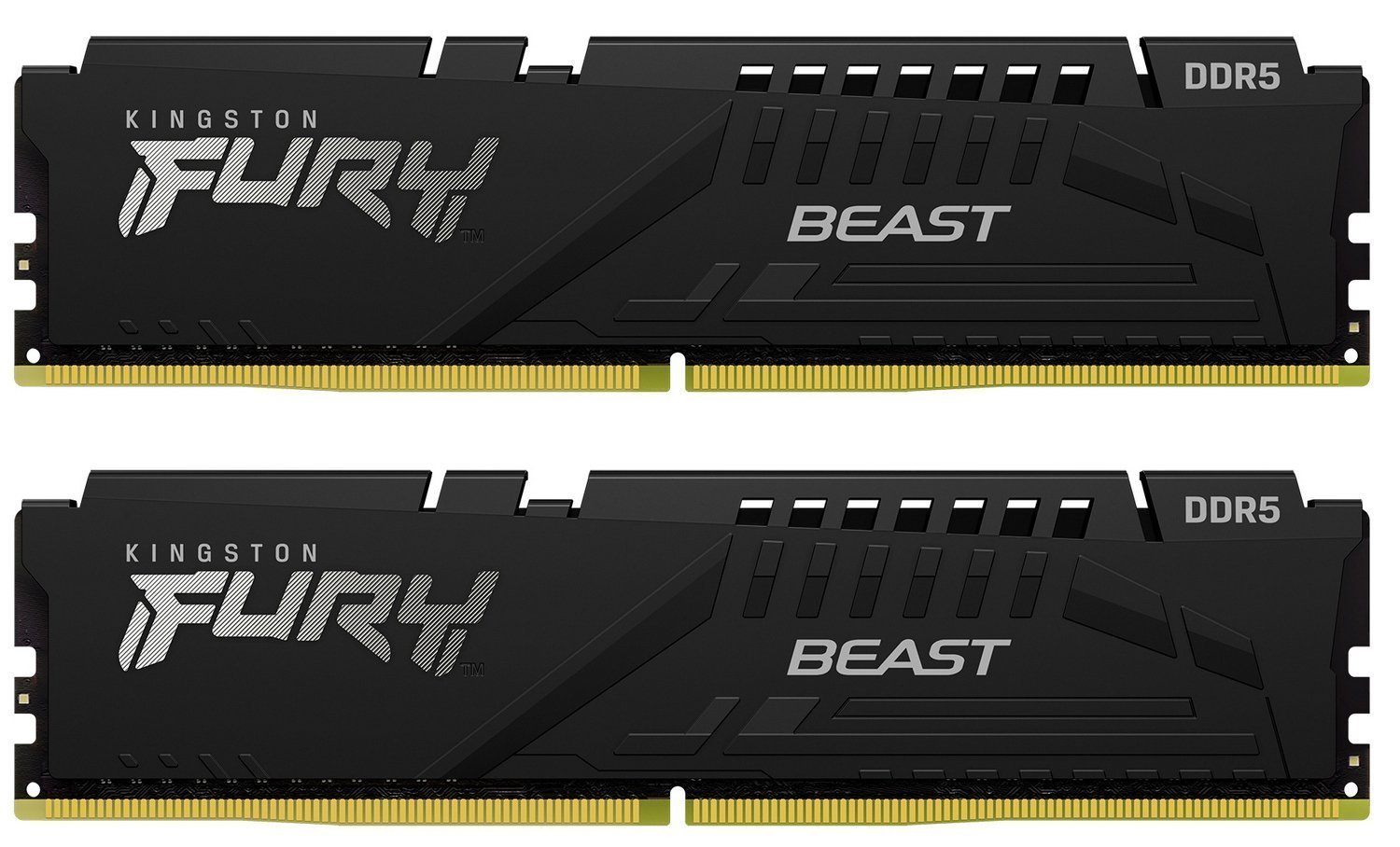 Память DDR Kingston DDR5 64GB KIT (32GBx2) 5600 FURY Beast (KF556C40BB2K2-64) - Фото 1