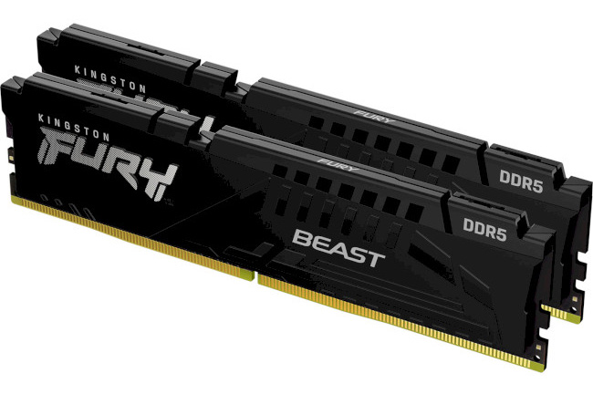 Память DDR Kingston Fury Beast DDR5-5600 64GB (2x32GB) CL40-40-40 1,25V XMP (KF556C40BBK2-64) - Фото 1