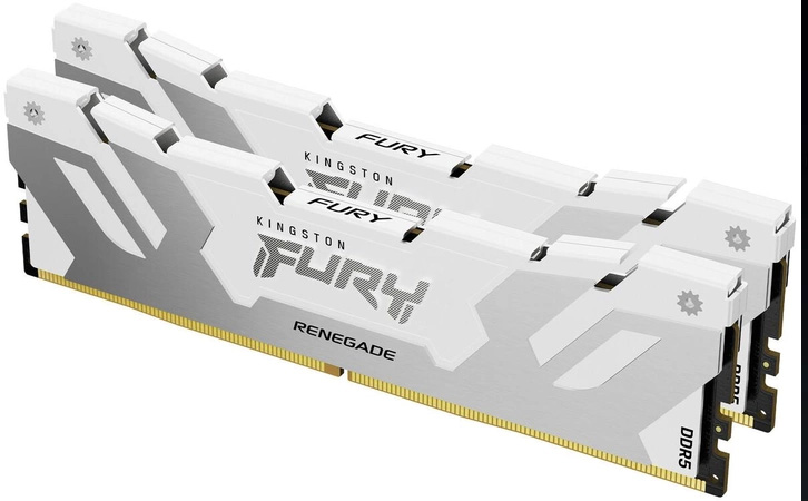 Память DDR Kingston Fury Renegade Silver/White 2x16GB/6400 DDR5 (KF564C32RWK2-32) - Фото 1