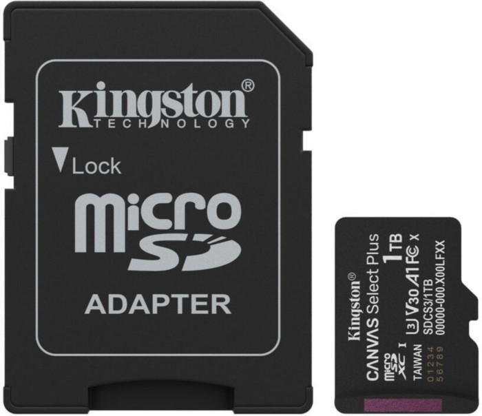 Карта памяти Kingston 1TB microSDXC Canvas Select Plus Gen3 (SDCS3/1TB) - Фото 1
