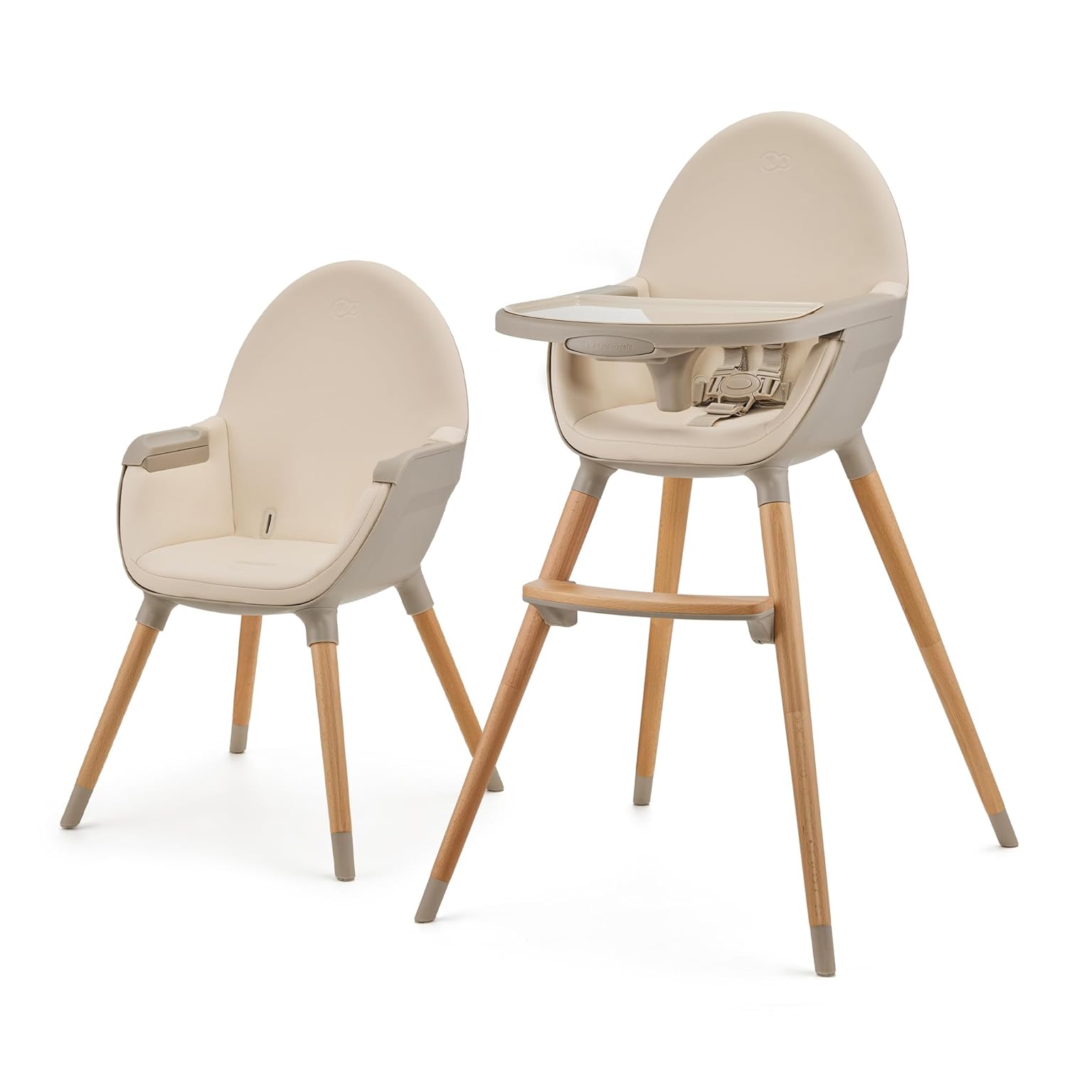 Стульчик для кормления трансформер Kinderkraft Fini 2 Beige (KHFINI02BEG0000) - Фото 1