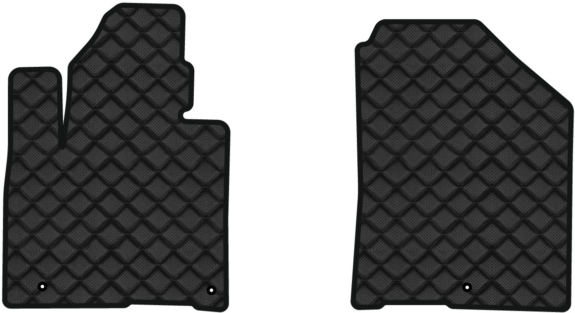 Коврики из экокожи в салон авто передние EVAtech ECO для Sorento (UM) 7 seats Kia 2014-2020 3 поколение SUV USA (KI12575AV2LA3BBB) - Фото 1
