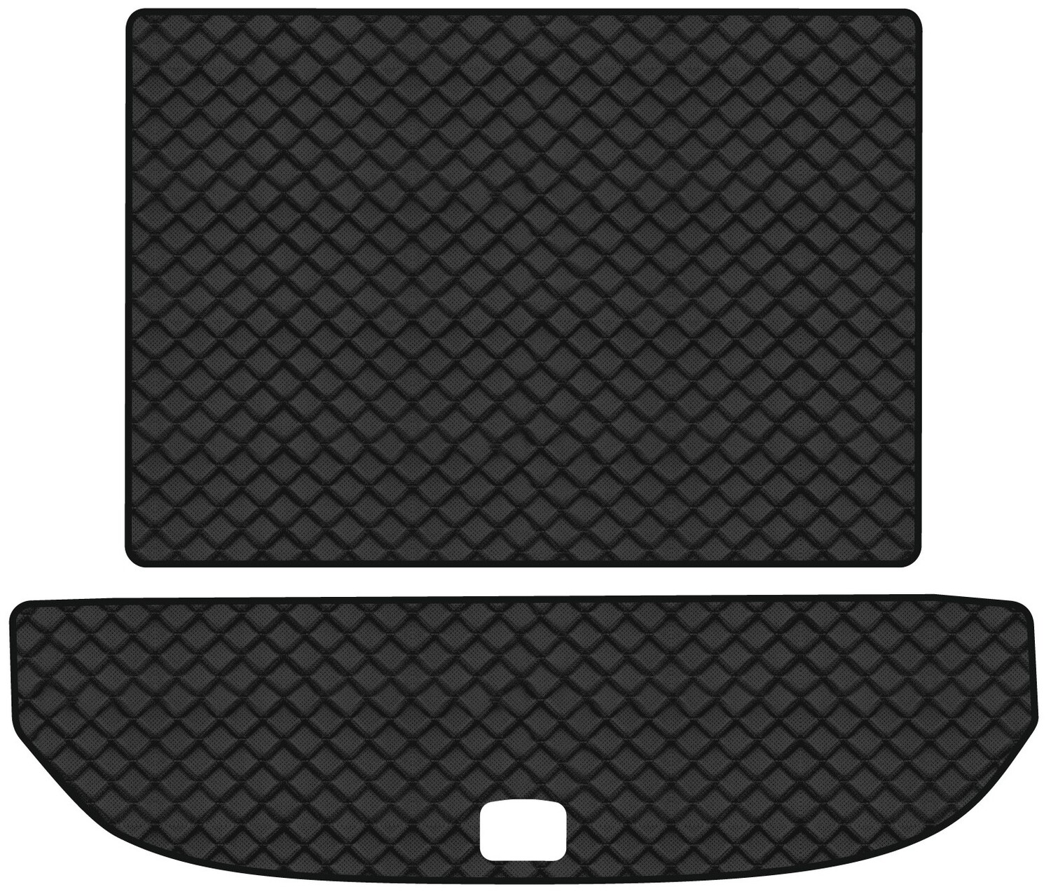 Килимок з екошкіри в багажник авто EVAtech ECO для Sorento (UM) 7 seats Kia 2014-2020 3 покоління SUV USA KI12575BE2BBB - Фото 1