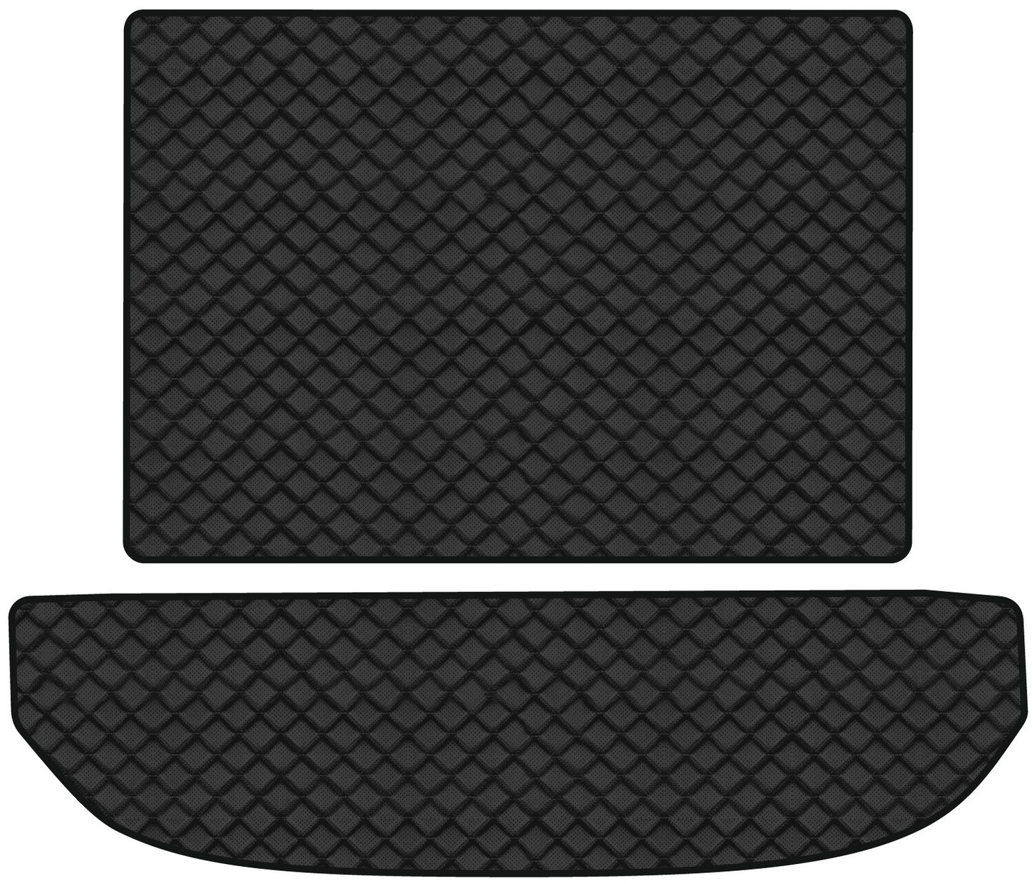 Килимок з екошкіри в багажник авто EVAtech ECO для Sorento (UM) 7 seats Kia 2014-2020 3 покоління SUV USA KI12575BG2BBB - Фото 1