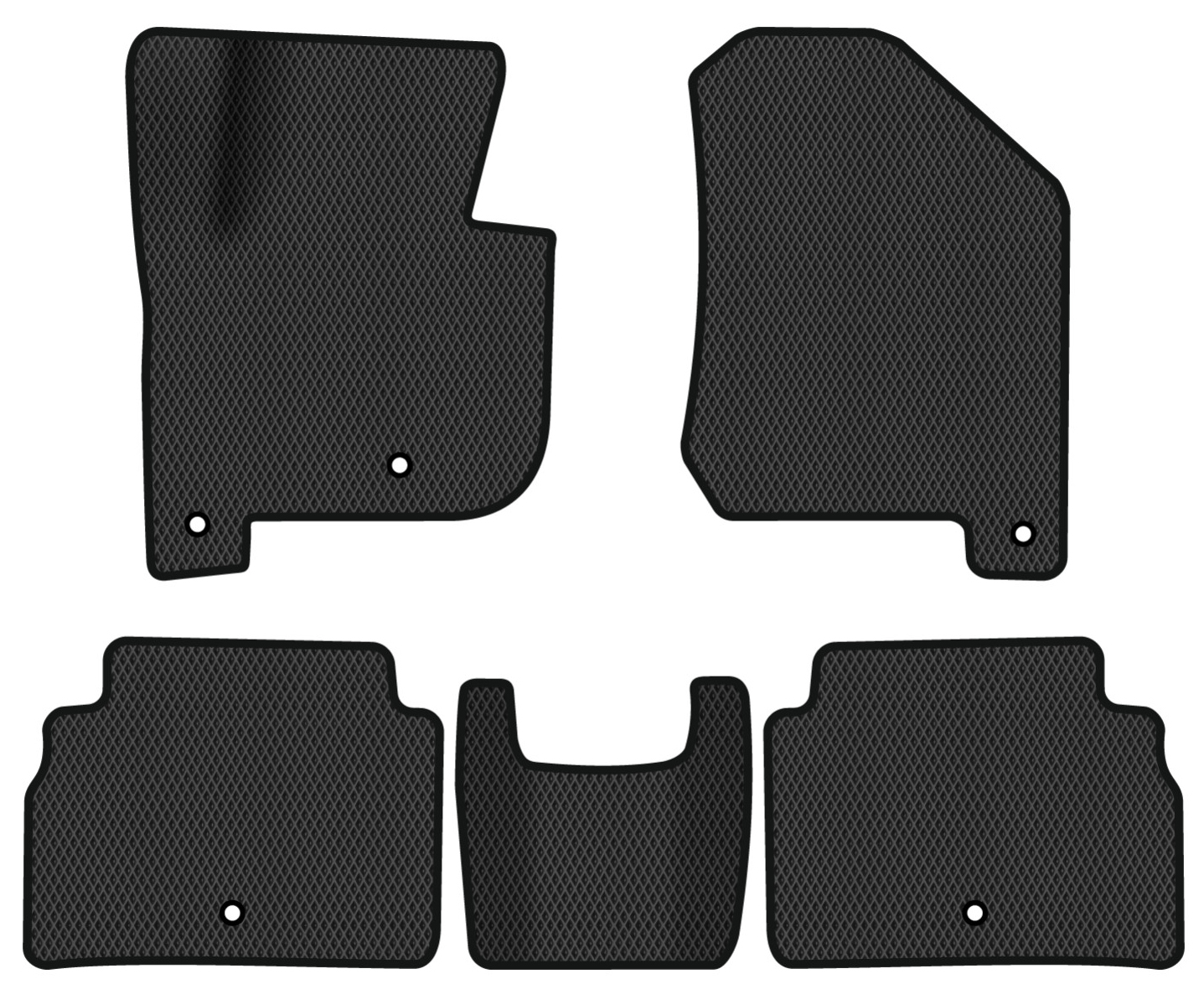 EVA коврики в салон авто EVAtech для Soul EV Kia 2014-2020 1 поколение Htb Korea KI13078CE5TL5RBB - Фото 1