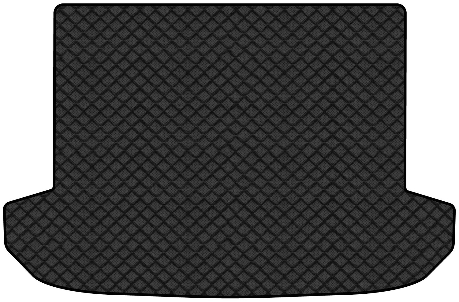 Килимок з екошкіри в багажник авто EVAtech ECO для Sportage (QL) Kia 2016-2021 4 покоління SUV EU KI1358BO1BBLB - Фото 1