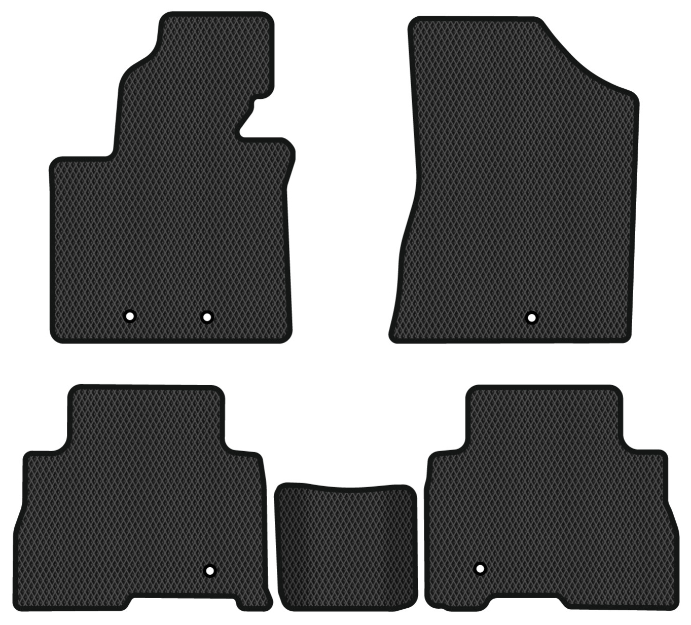 EVA коврики в салон авто EVAtech для Sorento (XM) 7 seats Restyling Kia 2012-2014 2 поколение SUV USA KI1542CG5KH5RBB - Фото 1