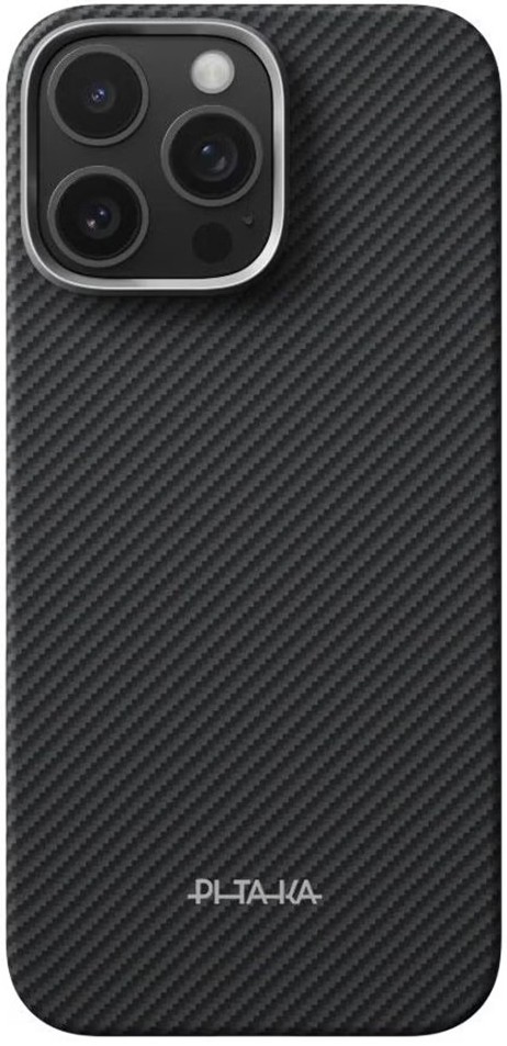 Чехол для смартфона Pitaka Ultra-Slim Classic Twill 600D Black/Grey PitaTap for iPhone 16 Pro (KI1602PA) - Фото 1