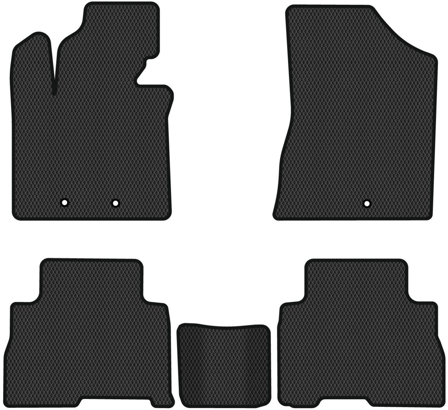 EVA килимки в салон авто EVAtech для Sorento (XM) 5 seats Restyling Kia 2012-2014 2 покоління SUV EU KI32230CV5KH5RBB - Фото 1