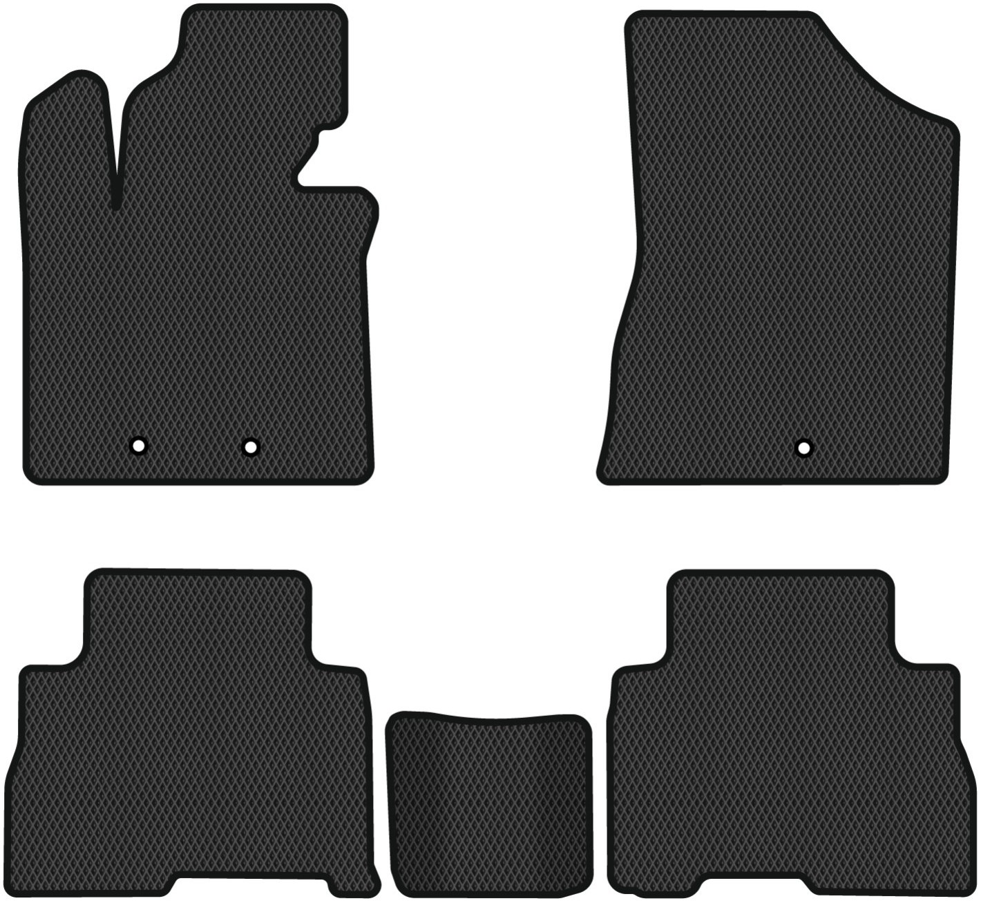 EVA килимки в салон авто EVAtech для Sorento (XM) 5 seats Restyling Kia 2012-2014 2 покоління SUV EU KI32230CV5KH3RBB - Фото 1