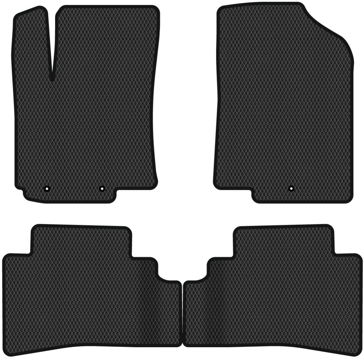 EVA коврики в салон авто EVAtech для Rio Kia 2011-2017 3 поколение Htb EU (KI32965PVC4LA3RBB) - Фото 1