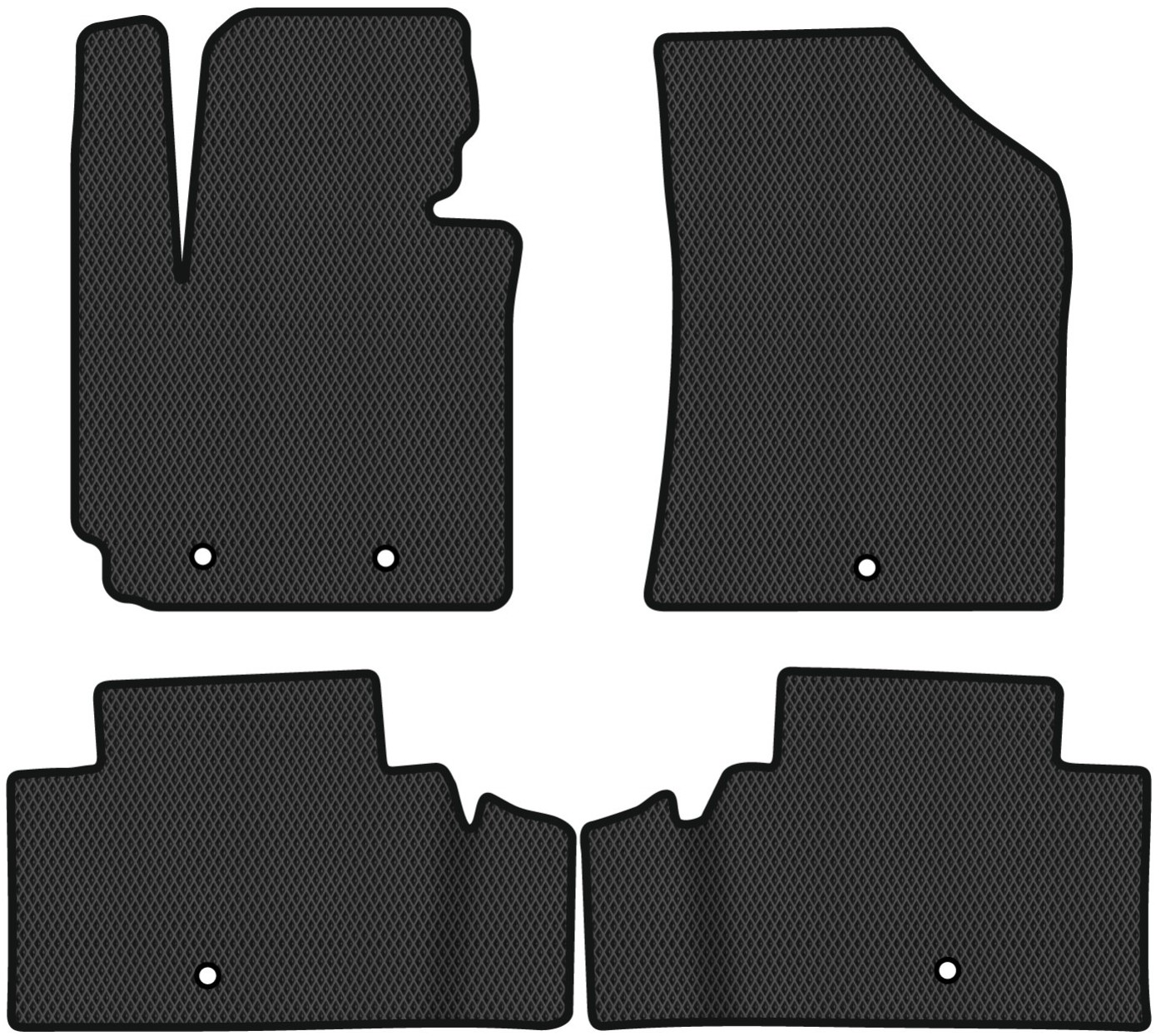 EVA килимки в салон авто EVAtech для Soul (PS) Kia 2014-2016 2 покоління Htb USA KI43390PVC4TL5RBB - Фото 1