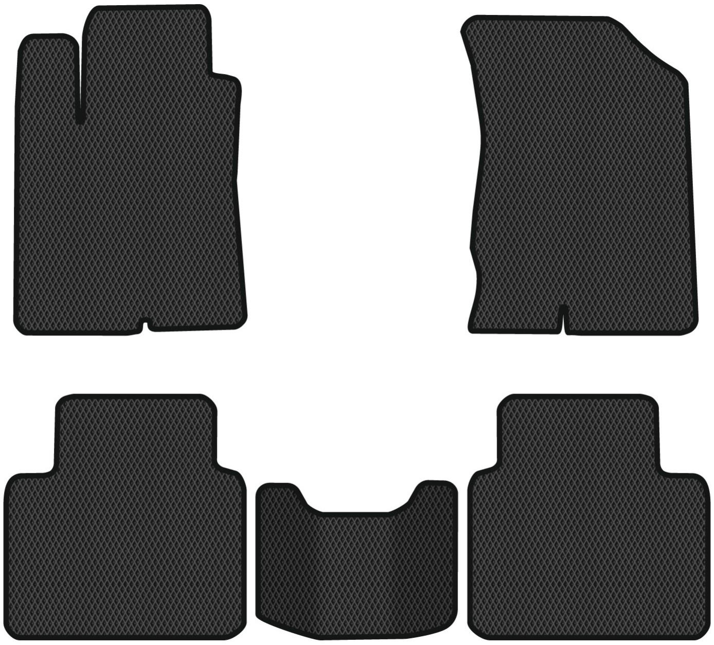 EVA коврики в салон авто EVAtech для Magentis (MG) Kia 2005-2009 2 поколение Sedan EU (KI51078CV5RBB) - Фото 1