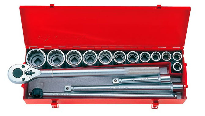 Набор торцевых головок KING TONY 3/4'' 7/8''- 2'' 16 шт. (6016SR) - Фото 1