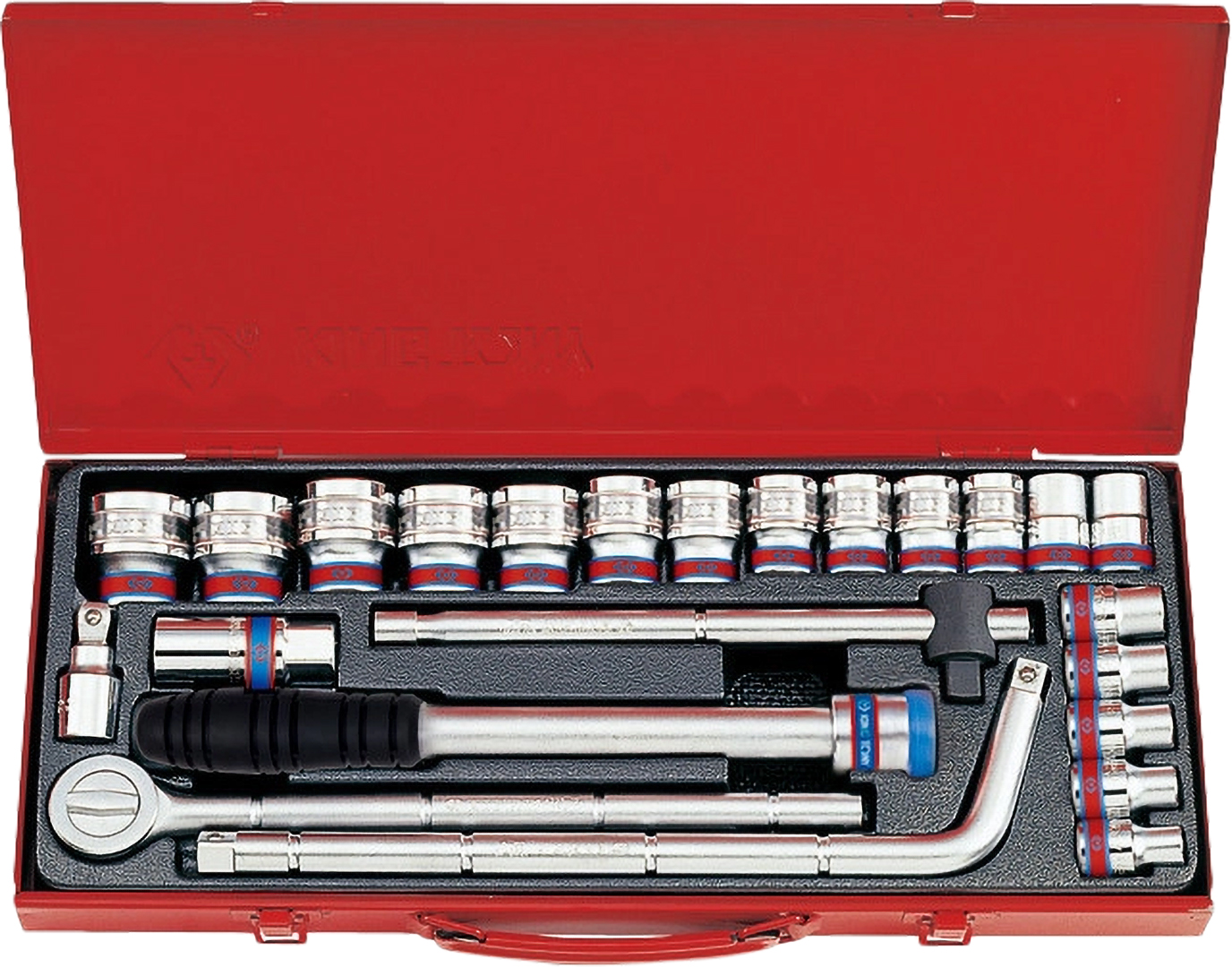 Набор торцевых головок KING TONY 1/2'' 24 шт. (4524SR) - Фото 1