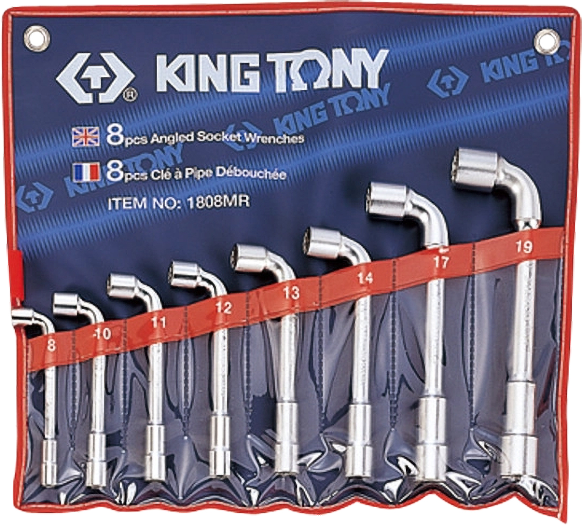 Набір ключів KING TONY 8 шт. 8-19 мм (1808MR) - Фото 1
