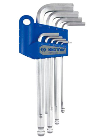 Набор шестигранных ключей KING TONY 9 шт. (20110MR) - Фото 1