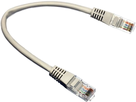 Кабель патч-корд Kingda UTP Cat.5e 0.25 m CU100% Gray (PAUT3025) - Фото 1