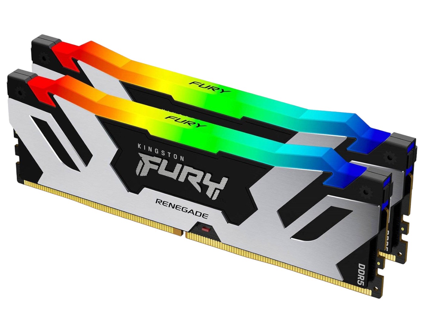 Память DDR Kingston 32GB DDR5 CL38 DIMM FURY Renegade RGB XMP (KF576C38RSAK2-32) - Фото 1