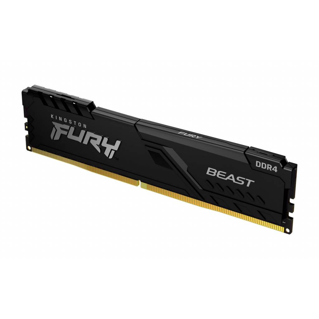 Память DDR Kingston 16GB DDR4 3200 Fury Beast Black (KF432C16BB1/16) - Фото 1