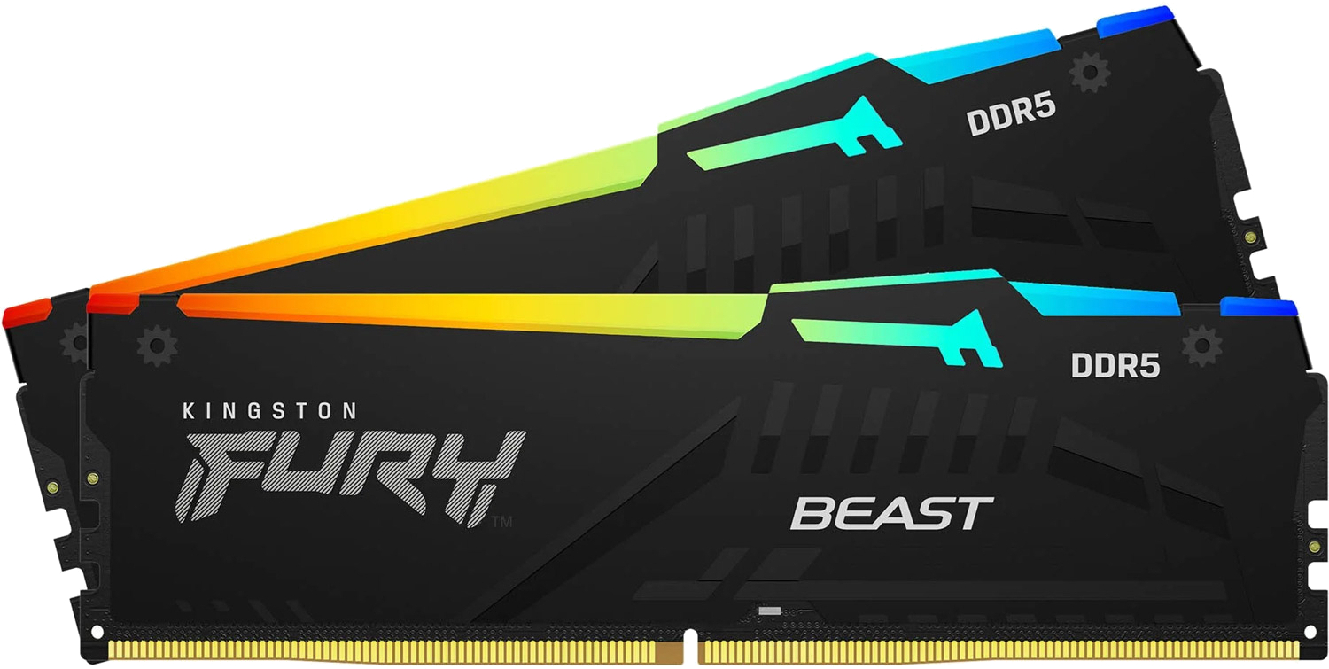 Память DDR Kingston Fury Beast RGB 2x8GB/5600 DDR5 (KF556C36BBEAK2-16) - Фото 1