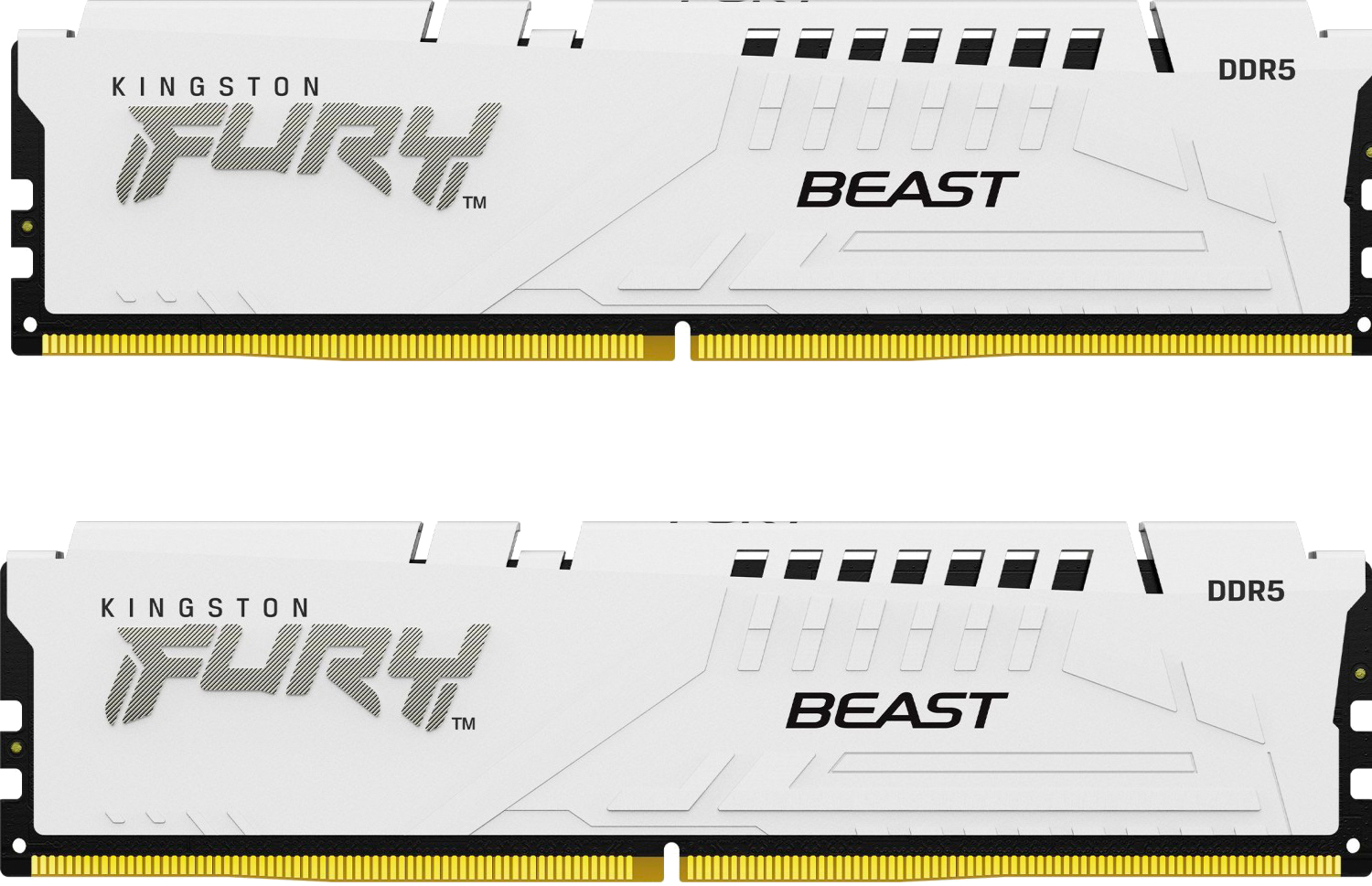 Память DDR Kingston Fury Beast White DDR5-6000 64GB (2x32GB) AMD EXPO CL36-38-38 1.25V (KF560C36BWEK2-64) - Фото 1