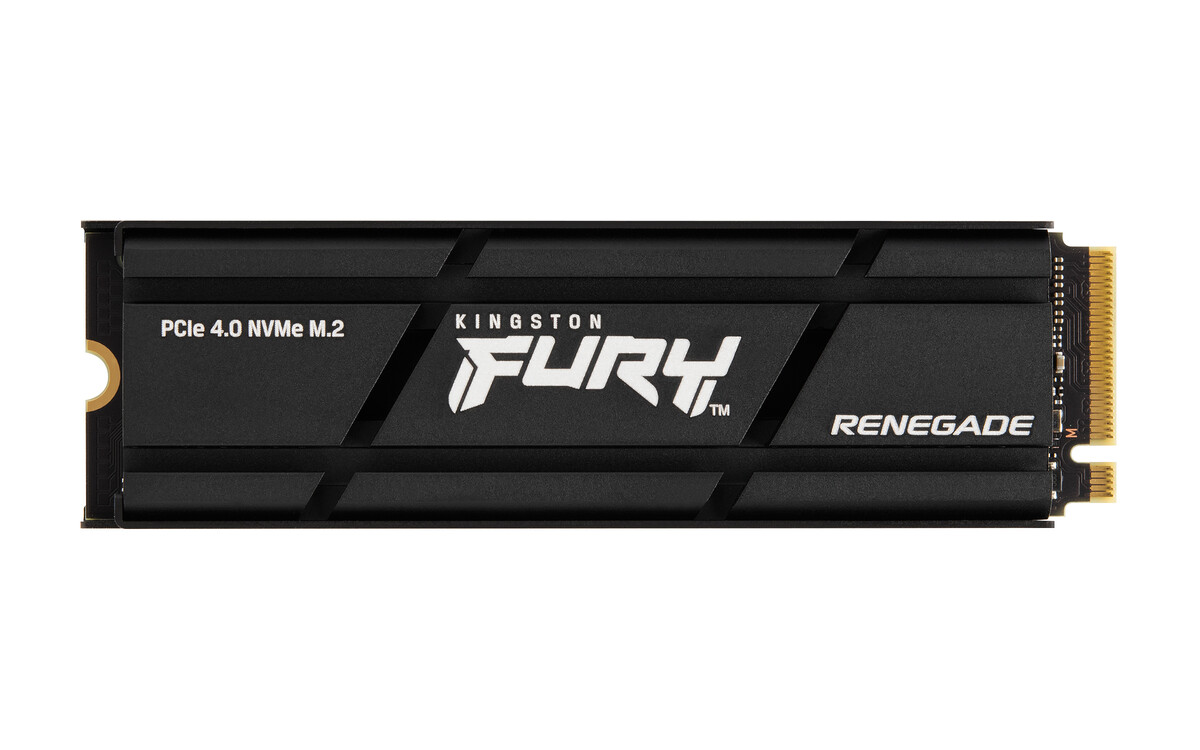 SSD-накопитель внутренний Kingston M.2 4TB PCIe 4.0 Fury Renegade+радиатор (SFYRDK/4000G) - Фото 1